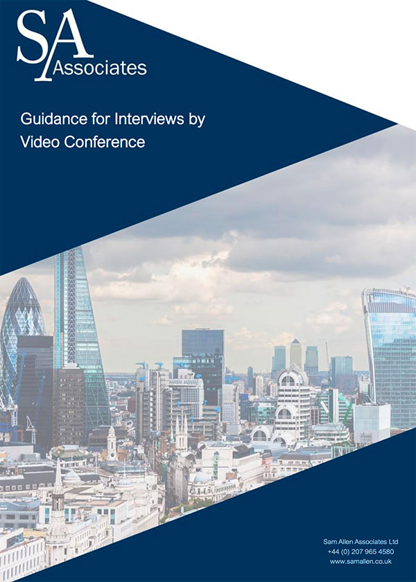 Guidance for Interviews by Video Conference